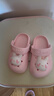 牧童儿童拖鞋夏男宝宝洞洞鞋软底女童卡通洗澡婴幼儿家居鞋萌兔粉150 实拍图