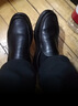 红蜻蜓真皮皮鞋一脚蹬休闲套脚商务皮鞋男软底男士爸爸鞋WTA30612黑色42 实拍图