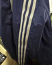 adidas休闲简约三条纹梭织立领夹克外套男装秋季阿迪达斯三叶草   深蓝(推荐选大一码)   XL 实拍图