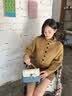 纪诗哲包包女包2026新款女士单肩斜挎小方包送老婆女友七夕情人节礼物 蓝色 品牌礼盒装 实拍图