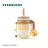 星巴克（Starbucks）杯子 小熊甜品屋系列不锈钢杯 大容量水杯 便携随行杯 男女士送礼 格纹款不锈钢吸管杯(配挂件)420ml 实拍图