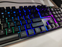 前行者GX 87/104键真机械手感游戏键盘鼠标套装有线静音薄膜键鼠台式电脑网吧笔记本办公背光USB外接外设 黑色-彩虹光键盘【加厚升级版】 实拍图