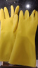 宜之选牛筋乳胶橡胶手套M码4双装防水防油商用胶皮手套中号 实拍图