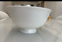 瓷侠客纯白骨瓷碗家用米饭碗吃饭碗小汤碗大号面碗陶瓷餐具套装大碗组合 5.5英寸面碗【1个】 实拍图