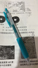 斑马牌（ZEBRA）JJ15 按动中性笔 签字笔 0.5mm子弹头啫喱笔水笔 彩色学生考试笔 蓝绿色 单支装 实拍图