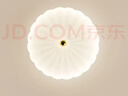 世尊奶油风LED过道小灯走廊灯玄关灯入户灯简约现代衣帽间阳台吸顶灯 大圆20cm明装三色 实拍图
