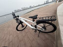 永久锂电池助力电动自行车禧玛诺变速超长续航山地车男女士双碟刹单车 F58多彩白【助力续航约50-60KM】线碟 26英寸 实拍图