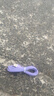 艾昊者适用苹果数据线iPhone14/13/12/11promax/6s/7/8plus液态软胶充电线带灯手机通用快充 自带柔和灯【紫色】液态防断耐用线材 1.5米 实拍图