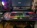 狼蛛（AULA）真机械手感键盘鼠标套装有线背光键盘电竞游戏专用笔记本台式电脑办公键鼠耳机三件套 金属灰【混光】键鼠套装 实拍图