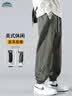 顶峰保罗（Dingfengbaoluo）纯棉裤子男夏季日系大码百搭宽松工装束脚休闲长裤WH5610军绿2Xl 实拍图