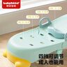世纪宝贝（babyhood）儿童洗头躺椅 折叠宝宝洗澡神器可坐躺家用洗发床PVC软垫 少女粉 实拍图