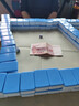 隆玉麻将牌 家用麻将牌手搓52mm天蓝色112张 中号大号麻将 实拍图