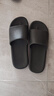 京东京造【抗菌皮纹拖】eva软弹拖鞋居家室内防滑浴室凉拖黑色44-45 实拍图