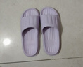 洁丽雅拖鞋女夏季室内家居家用浴室洗澡防滑防臭EVA情侣静音凉拖鞋男夏 紫色 【2.0版本 |  升级不加价】 38-39 【适合37-38码】 实拍图