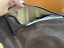 裘真【明星推荐】经典hobo包植鞣牛皮腋下通勤休闲饺子女包 咖啡色-小号（羊皮） 小包/大包 实拍图