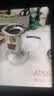 鑫尚铭 泡茶杯玻璃茶水分离办公茶道杯茶具耐热水杯大容量男女喝红茶杯 【黑色玻璃】实木把手杯 400ml 实拍图