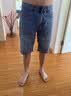 牛仔短裤男士夏季薄款冰丝2026新款潮牌宽松直筒5分休闲五分中裤 浅蓝色【单条装】 34 实拍图