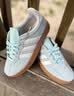 adidas「T头鞋」BARREDA板鞋德训鞋男女阿迪达斯轻运动 薄荷绿/汉玉白/树脂黄   43 实拍图
