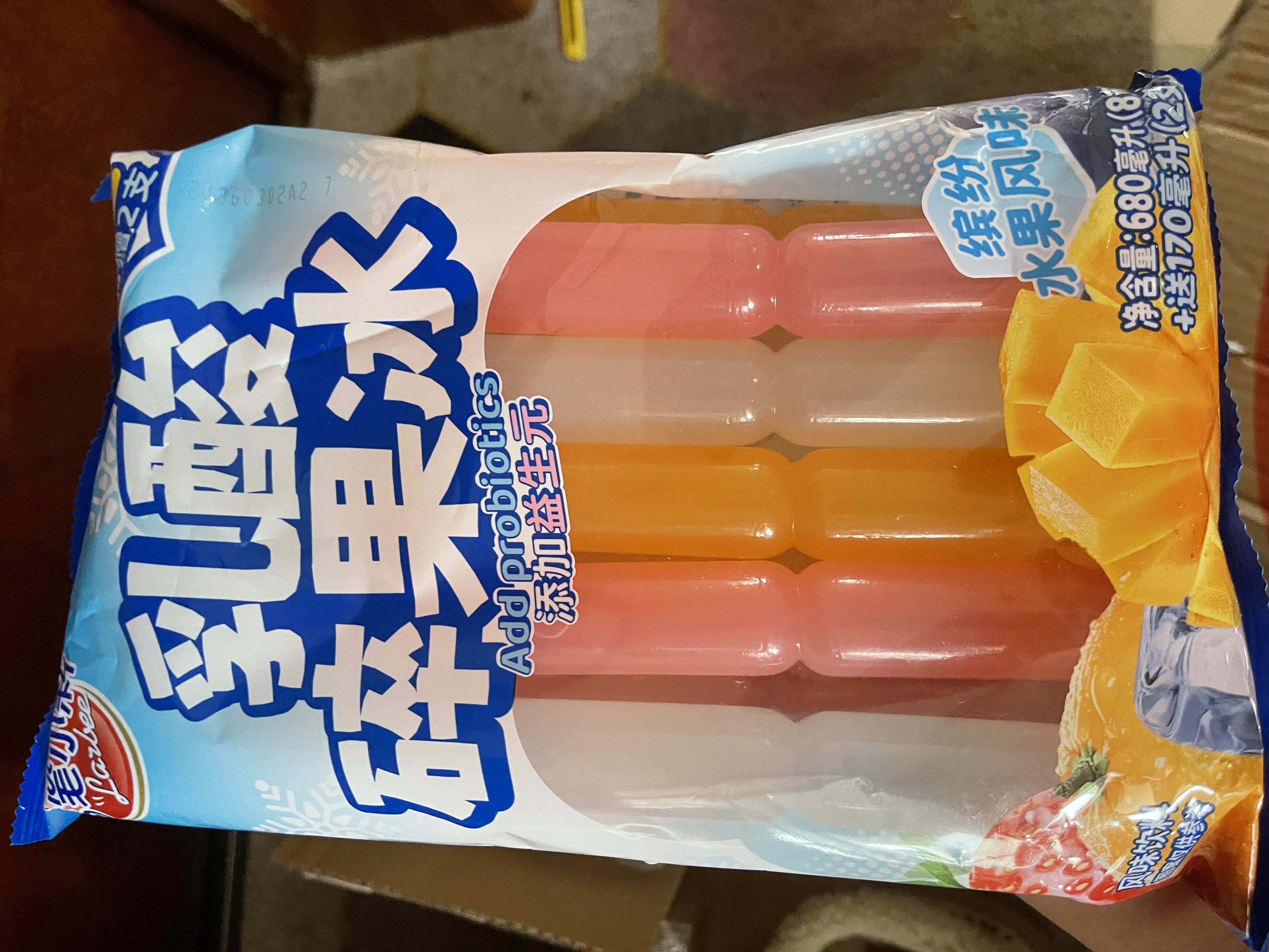 蜡笔小新 乳酸碎果冰 850ml 多种口味 益生元 棒棒冰碎碎冰冰 夏日冷饮 实拍图
