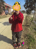罗蒙男童红色外套加厚儿童加绒衬衫秋冬款拜年服唐装演出服 红色 130 实拍图