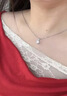 唯一（Winy）一克拉莫桑石999足银项链女款2026新款首饰送女朋友老婆生日礼物 实拍图