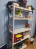 唐辑书架书柜 学生家用落地置物架铁艺图书架子 白色五层100*30*160 实拍图