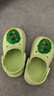 牧童儿童拖鞋夏男宝宝洞洞鞋软底女童卡通洗澡婴幼儿家居鞋奶龙绿150 实拍图