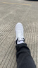 特步（XTEP）男鞋板鞋男2026夏季新款休闲鞋防水滑板鞋小白鞋子男士旅游运动鞋 白黑-9085 42 实拍图