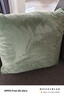 京东京造棉花糖抱枕 超柔棉棉绒沙发床头客厅办公室腰靠枕垫苔藓绿45x45cm 实拍图