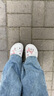 卡骆驰（CROCS）贝拉洞洞鞋沙滩鞋包头女鞋厚底拖鞋|210062 白色-100（含智必星） 35 (210mm) 实拍图