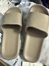 京东京造【抗菌皮纹拖】eva软弹拖鞋居家室内防滑浴室凉拖 灰褐色 42-43 实拍图
