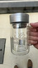 富光双层玻璃杯商务泡茶杯子 大容量男女耐热办公水杯带把黑色320ml 实拍图
