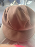 奈绽云朵帽褶皱女秋冬新款显脸小英伦复古休闲八角帽百搭贝雷帽女冬季 咖啡色 实拍图