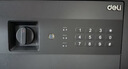 得力（deli）保险箱 办公家用电子密码保管箱保险箱 小型入墙保密文件柜 固定安装 平面板不突兀 25cm磨砂黑 实拍图