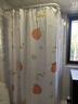 访客 浴帘 优质涤纶加厚免打孔浴室防水隔断帘 橘子款1.8-2米带挂环 实拍图