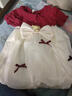 可歆宝贝女童连衣裙夏季洋气时髦小公主裙周岁衣服婴儿礼服女宝宝夏天裙子 红色（短袖连衣裙） 90 码建议1-2岁（身高85左右） 实拍图