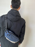 史莱辛格（Slazenger）胸包男士斜挎包休闲单肩包运动腰包挎包潮流骑行包大容量手机包 蓝灰【可容纳7.9寸ipad mini】 实拍图