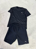 安踏（ANTA） 两件套 运动套装男夏季新款冰丝速干透气运动服父亲节爸爸套装 【店内爆款-清凉冰丝】黑T+梭织五分裤 L/175 实拍图