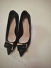 达芙妮气质高跟鞋女尖头细跟浅口单鞋女百搭工作鞋4623101023 黑色 37  实拍图
