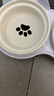 licheers猫碗陶瓷猫粮双碗斜口不黑下巴宠物幼猫咪吃饭食盆喝水喂食一体 实拍图