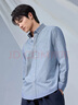 京东京造【纯棉牛津纺】休闲衬衫男长袖男衬衫外套衬衣春季男 灰蓝色 41 实拍图