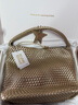 ECODAY编织托特包通勤包女包大容量单肩手提包送女友生日礼物 My dear friend-B007X 香槟金 大号 实拍图