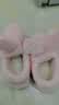 猪爸爸儿童棉拖鞋女童包跟秋冬家居室内保暖防滑女孩宝宝软底棉鞋粉24 实拍图