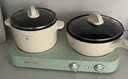 小熊（Bear）双灶电煮锅 电炒锅 多功能电火锅分体式煎炒焖煮料理锅宿舍用小煮锅 电热锅 E12J1配蒸笼 实拍图