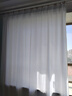 京东京造天丝绒白纱帘 不透人半遮光窗纱客厅阳台挂钩窗帘 宽3*高2.65米 实拍图