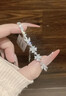 礼意久久【施华洛世奇水晶】四叶草手链女生生日礼物女士520送女朋友礼物 520礼物送女友实用走心高级520送老婆礼物【银白色】 【镶施华洛世奇水晶】520情人节礼物520礼盒轻奢高级感 实拍图