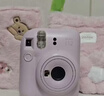 富士instax miniSE 一次成像拍立得相机 旅行 智能 拍照 礼物 白色 套餐1：官配内容+白边20张+束口袋 实拍图