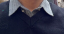 恒源祥羊毛背心男士轻薄羊毛衫毛衣V领马甲针织衫坎肩 黑色 XL(180) 实拍图