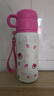 迪士尼（Disney）儿童保温杯316不锈钢吸管直饮水杯幼儿园小学生双饮水壶草莓熊 实拍图