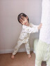 小素材儿童睡衣夏季薄款宝宝衣服套装竹纤维空调服春秋家居服男童女童 幸运小马套头黄 100 实拍图